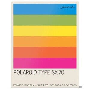 Polaroid SX-70 Color Film Giambarba Spectrum Edition- 8 Photos - NEW
